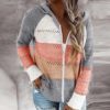 Zipper Knitted Patchwork Pullover SweaterDresses9-1
