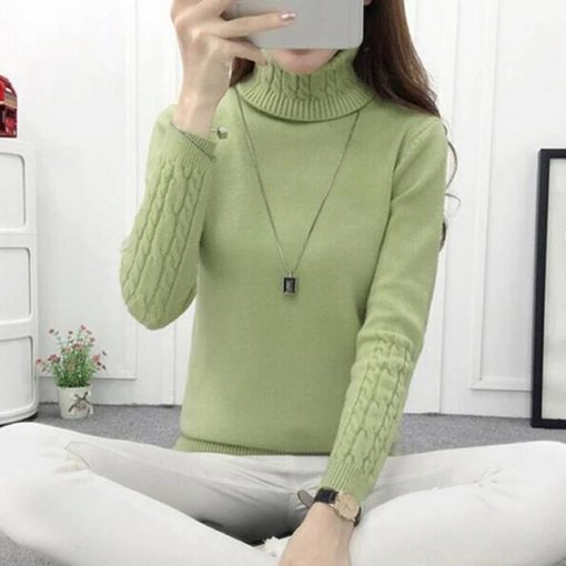 Thick Warm Winter SweaterTopsArmy-Green-2