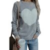 Women’s Heart Printed Knitted SweaterTopsAutumn-Women-s-Sweater-Casual-St-3