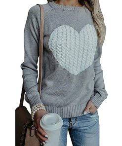 Women’s Heart Printed Knitted SweaterTopsAutumn-Women-s-Sweater-Casual-St-3