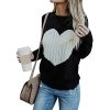 Women’s Heart Printed Knitted SweaterTopsAutumn-Women-s-Sweater-Casual-St-4