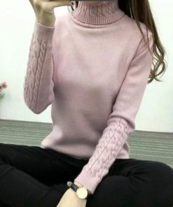 Thick Warm Winter SweaterTopsPink-10
