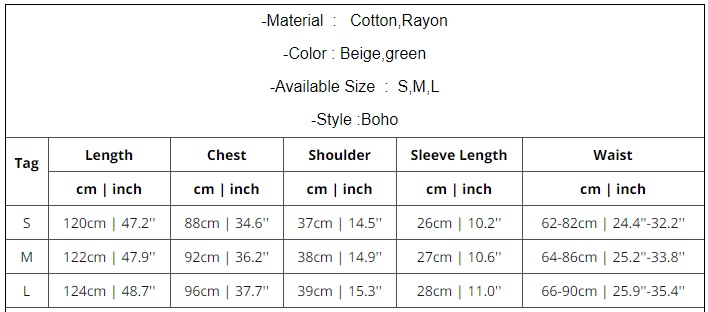 Floral Print Short Sleeve Rayon Boho DressDressesSIZE-CHART-3