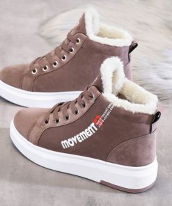 Warm Thick Stunning SneakerBootsWinter-Ankle-Boots-Women-Warm-Th