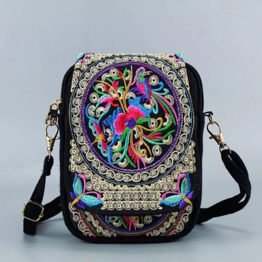 Vintage Floral Embroidered Handbag – Aa