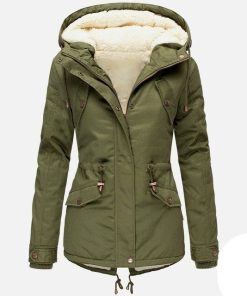 Winter Female Cotton Thick Women’s JacketTopsarmy-green-7