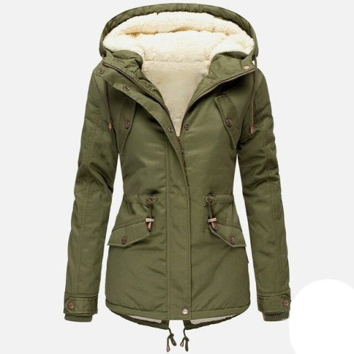 Winter Female Cotton Thick Women’s JacketTopsarmy-green-7