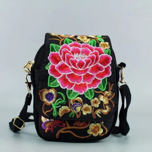 Vintage Floral Embroidered Handbag – Ad