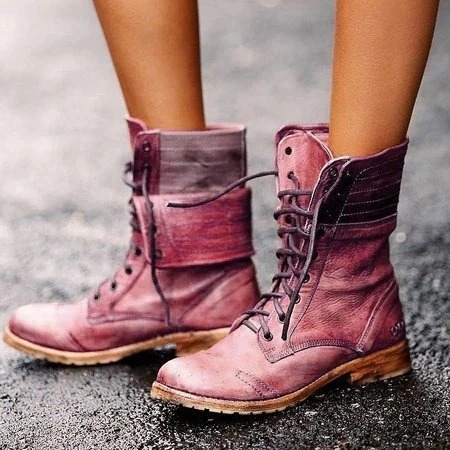 New Style Mid-Calf BootsBootsrose-red
