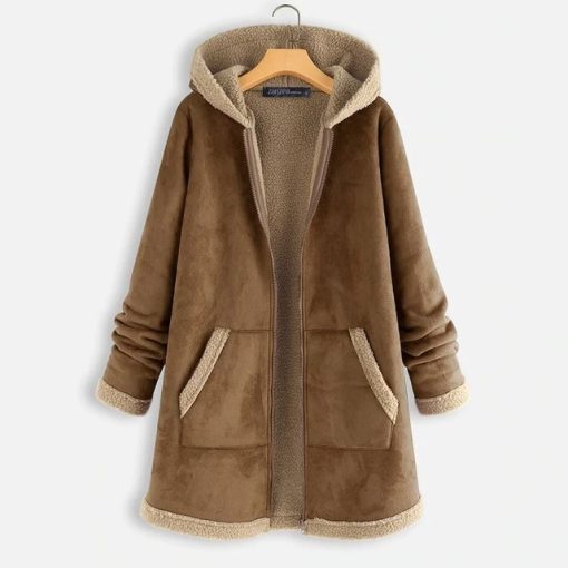 Plus Size Winter Zipper Fleece CoatTops2020-Plus-Size-ZANZEA-Winter-Zip-1