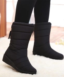 Plush Warm Women Winter Snow BootsBoots2020-Snow-Boots-Waterproof-Ankle-1