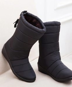 Plush Warm Women Winter Snow BootsBoots2020-Snow-Boots-Waterproof-Ankle-3