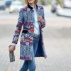 New Fashion Floral Print Long Trench CoatTops2020-Spring-Autumn-Overcoat-Expe-2