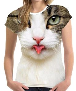 3D Cat Print ShirtTopsCamiseta-moderna-en-3d-para-homb-1