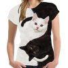 3D Cat Print ShirtTopsCamiseta-moderna-en-3d-para-homb