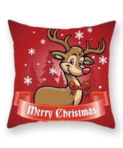 Christmas Home Decor CushionGadgetsChristmas-Xmas-Red-PillowCase-Tr-4