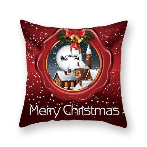 Christmas Home Decor CushionGadgetsChristmas-Xmas-Red-PillowCase-Tr-5