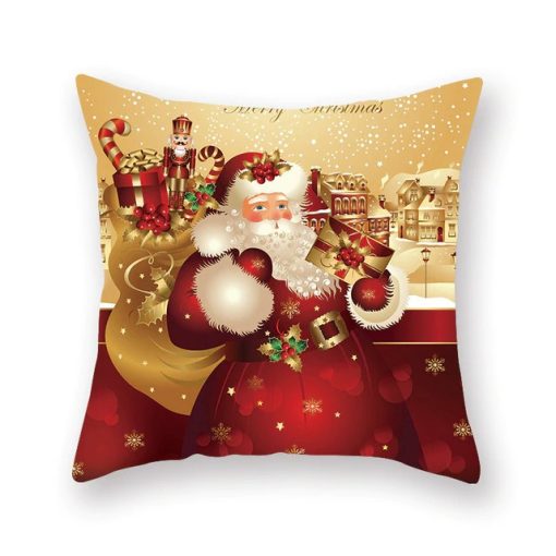 Christmas Home Decor CushionGadgetsChristmas-Xmas-Red-PillowCase-Tr-6