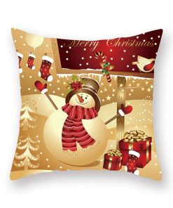 Christmas Home Decor CushionGadgetsChristmas-Xmas-Red-PillowCase-Tr-7