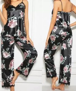 Floral Print Pajama SetDressesFashion-Women-Ladies-Pyjamas-Set-3