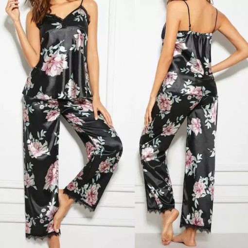 Floral Print Pajama SetDressesFashion-Women-Ladies-Pyjamas-Set-3