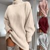 New Arrival Turtleneck Long Sleeve Sweater DressTopsKAMUCC-Turtleneck-Long-Sleeve-Sw