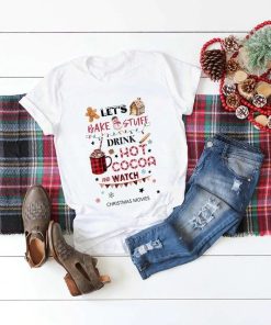 Unisex Christmas T ShirtTopsLet-Bake-Stuff-Drink-Hot-Cocoa-a-2