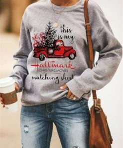 Plus Size Christmas SweatshirtTopsPlus-Size-Women-s-Autumn-Winter
