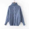 Knitted Casual Twist Warm SweaterTopsTurtleneck-Sweater-Women-s-Autum-5