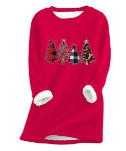 Women’s Fleece Christmas Warm TopsTopsWomen-Fleece-Sweatshirt-Christma-3