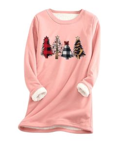 Women’s Fleece Christmas Warm TopsTopsWomen-Fleece-Sweatshirt-Christma-5