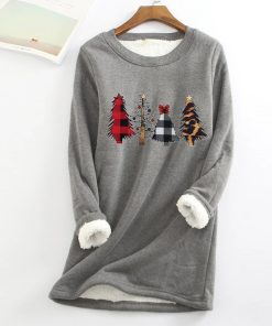 Women’s Fleece Christmas Warm TopsTopsWomen-Fleece-Sweatshirt-Christma-9
