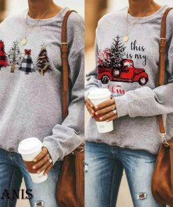 Plus Size Christmas SweatshirtTopscover-2