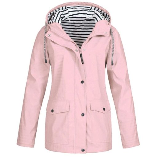 Plus Size Women’s Trench CoatTopspink-5