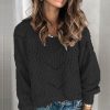 Solid Hollow Out Knitted SweaterTops2020-Autumn-Winter-Women-Solid-H-3