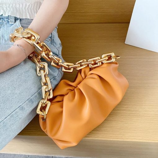 Korean Style Soft Luxury HandbagHandbagsBag-For-Women-Cloud-bag-Soft-Lea-7
