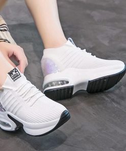 Air Mesh Stunning SneakerBootsKnitted-Elastic-Mesh-Sneakers-Wo-4