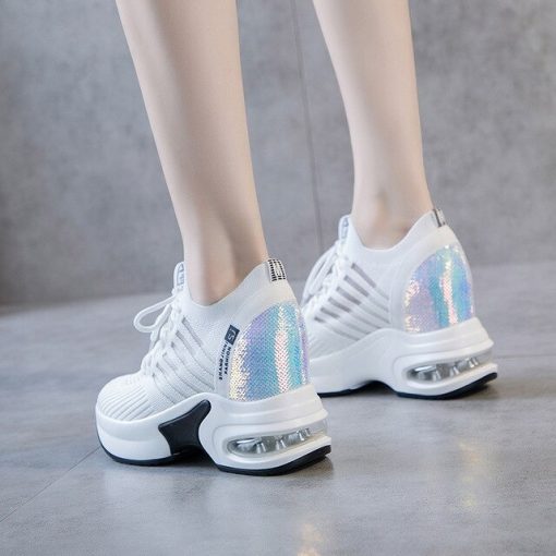 Air Mesh Stunning SneakerBootsKnitted-Elastic-Mesh-Sneakers-Wo