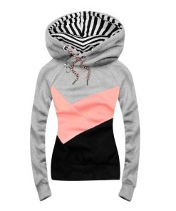 Plus Size Patchwork SweatshirtTopsOversized-Sweatshirt-Women-Hoode-1