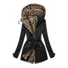 Women’s Leopard Print Hooded CoatTopsWinter-Clothes-Women-Parka-Jacke-3