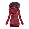 Polka Dot Zipper Hooded CoatTopsWinter-Jacket-And-Coat-Women-202-1