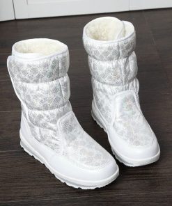 Fur Warm Waterproof BootsBootsWomen-s-Mid-Calf-Snow-Boots-Thic