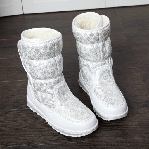 Fur Warm Waterproof BootsBootsWomen-s-Mid-Calf-Snow-Boots-Thic