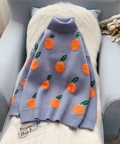 2021 New Turtleneck Knitted Warm SweaterTopsEBAIHUI-2020-Autumn-Winter-Sweat-1