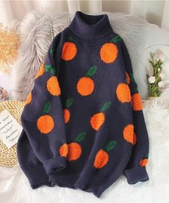 2021 New Turtleneck Knitted Warm SweaterTopsEBAIHUI-2020-Autumn-Winter-Sweat