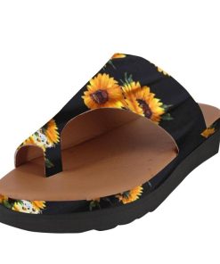 Sunflower Printed SlipperShoesMR-CO-Shoes-Woman-sandals-Flats
