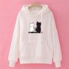 Cute Cat Print SweatshirtTopsStreetwear-Hoodies-Women-Sweatsh