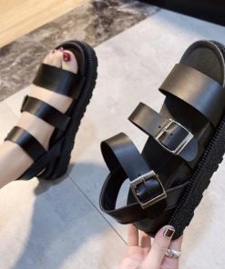 Soft Casual Open Toe Gladiator SandalShoesSummer-shoes-woman-Flat-Platform-3