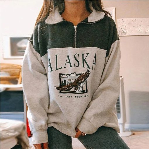 New Arrival Alaska SweatshirtTopsWomen-Letter-Printed-Sweatshirts-1