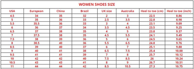 Hot Sale 2021 Breathable SneakerShoessize-chart-7